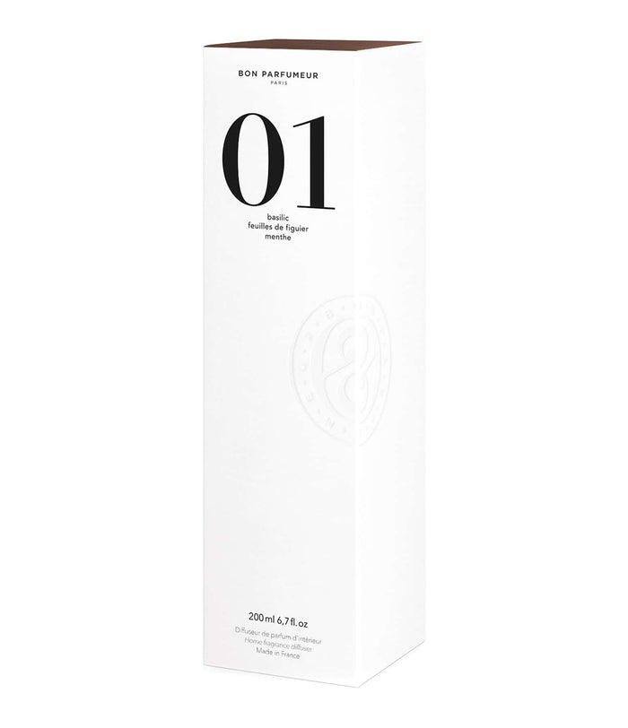Bon Parfumeur - 01 - Diffuseur de Parfum d'Intérieur - Basilic, Feuilles de Figuier, Menthe-Accessoires-