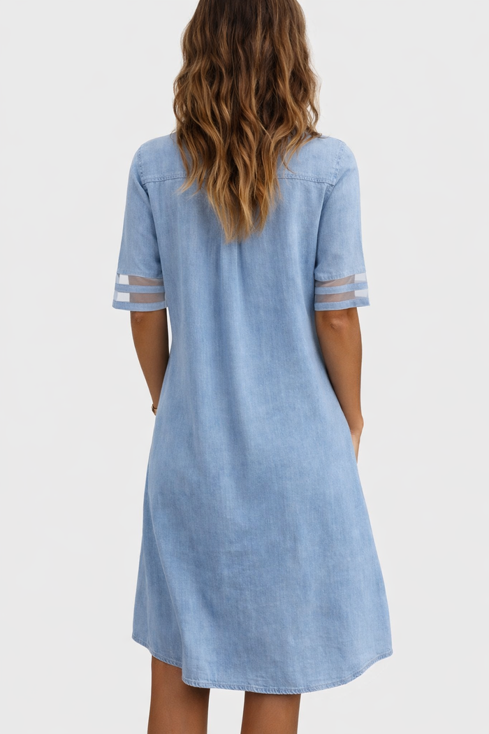Brittany | Figure Flattering Denim Dress