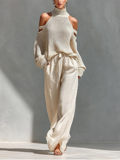 Camilla | Fashion Knit and Linen Co-Ord Set