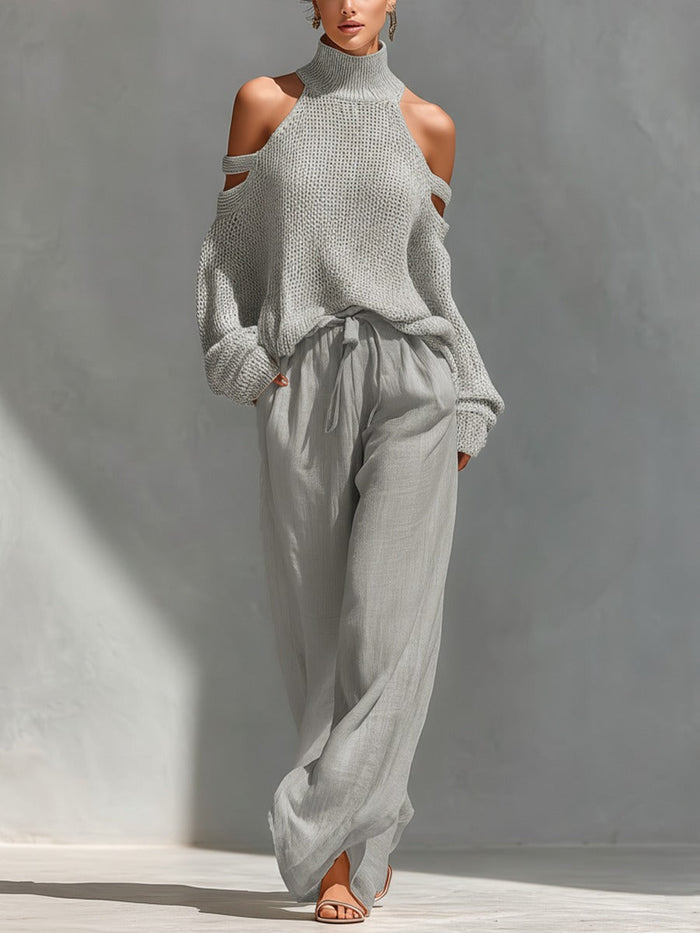Camilla | Fashion Knit and Linen Co-Ord Set