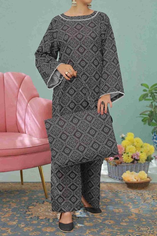 Chic Charcoal Stitched X KHUSSA (COMBO SET)