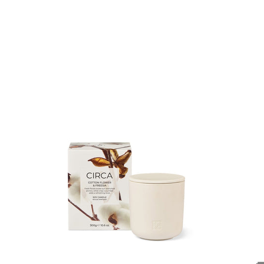 10.6 oz. Candle - COTTON FLOWER & FREESIA