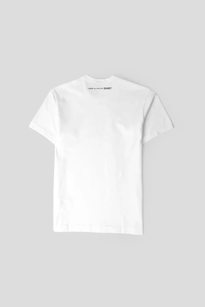 Comme Des Garçons Shirt - Printed Back T-shirt T003 - S26 - White - T-shirts - FQ-T003-S26