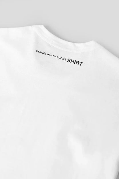 Comme Des Garçons Shirt - Printed Back T-shirt T003 - S26 - White - T-shirts - FQ-T003-S26