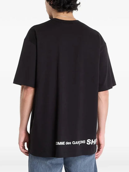 Comme Des Garçons Shirt - Printed Back T-shirt T008 - S26 - Black - T-shirts - FQ-T008-S26
