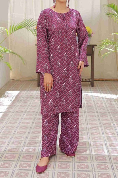 Coral Blossom UnStitched X KHUSSA (COMBO SET)