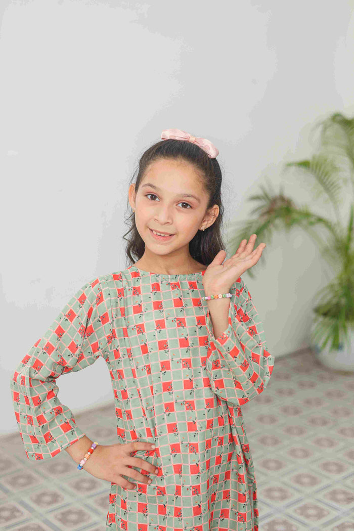 🟥 Coral Mosaic Co-Ord Set