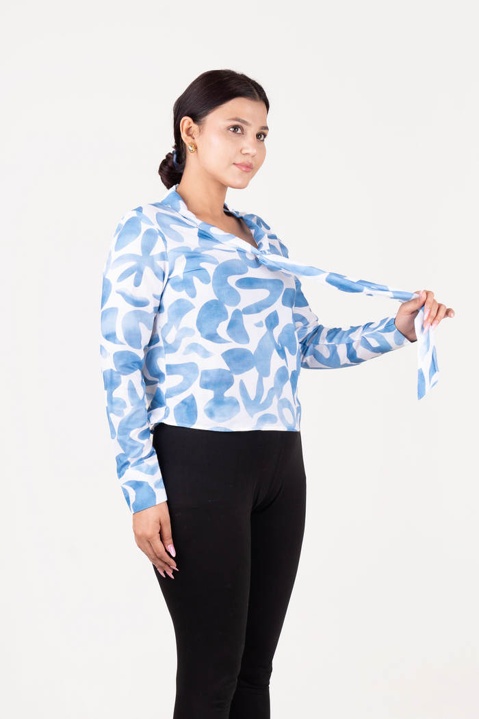 Cotton Printed Sleeveless Top