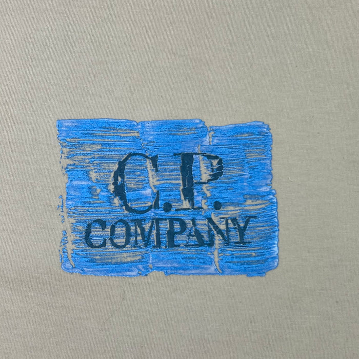 CP Company Logo T-Shirt - Silver Birch