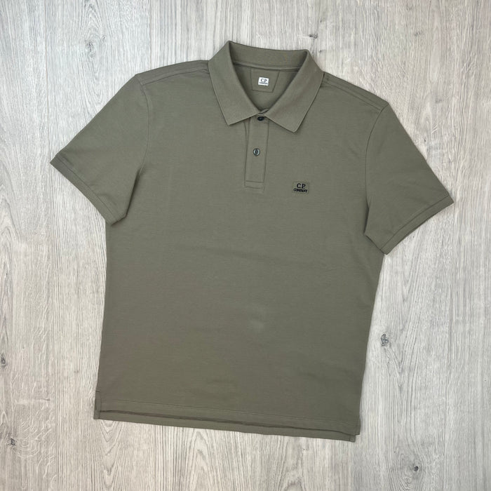 CP Company Piquet Polo Shirt - Fallen Rock