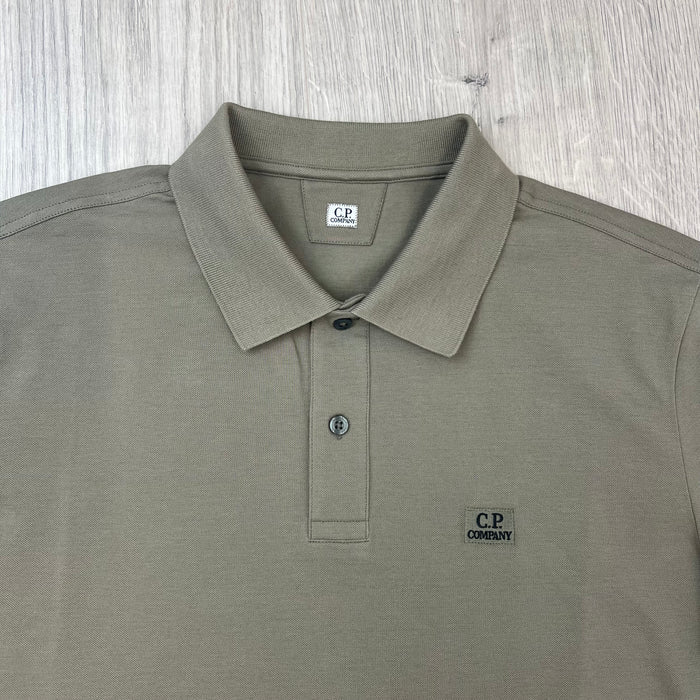 CP Company Piquet Polo Shirt - Fallen Rock