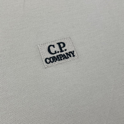 CP Company Piquet Polo Shirt - Silver Birch