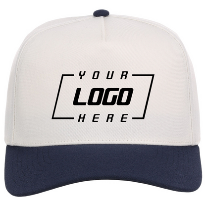 Crowns By Lids Hook Shot 2-Tone A-Frame Cap - Ivory/Navy
