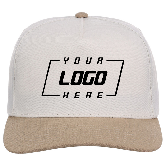 Crowns By Lids Hook Shot 2-Tone A-Frame Cap - Ivory/Tan