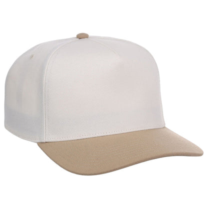 Crowns By Lids Hook Shot 2-Tone A-Frame Cap - Ivory/Tan