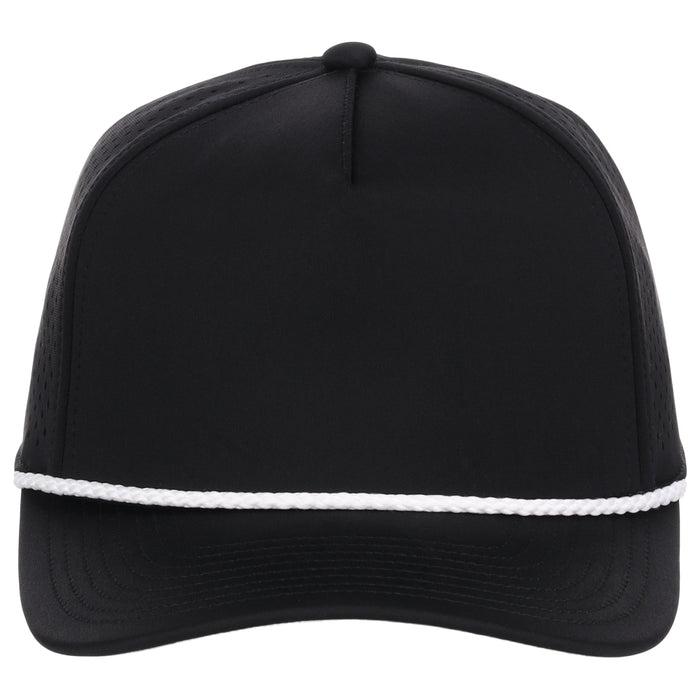 Crowns By Lids Rope 5-Panel Tech Cap - Black