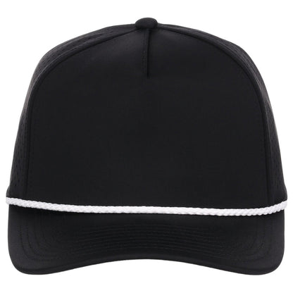 Crowns By Lids Rope 5-Panel Tech Cap - Black