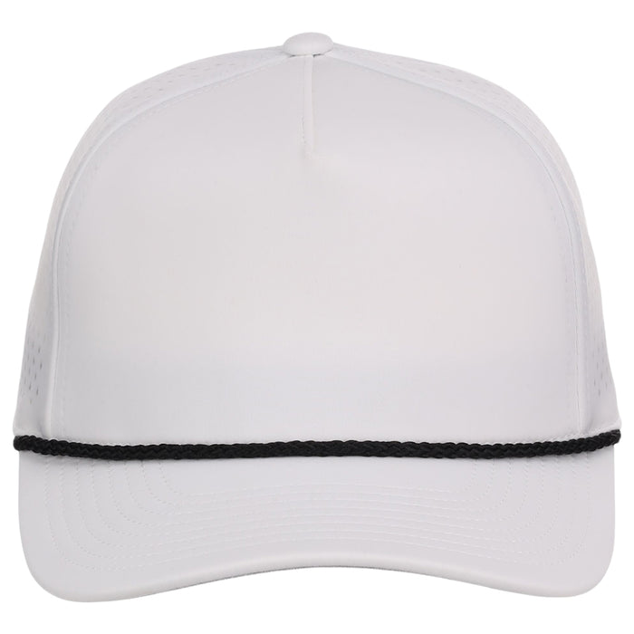 Crowns By Lids Rope 5-Panel Tech Cap - White
