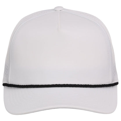 Crowns By Lids Rope 5-Panel Tech Cap - White