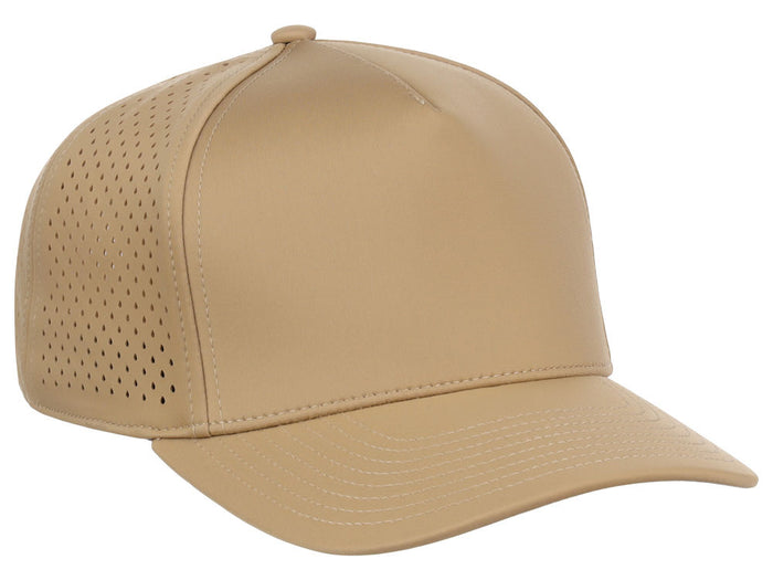 Crowns By Lids Tee Box 5-Panel Tech Cap - Khaki
