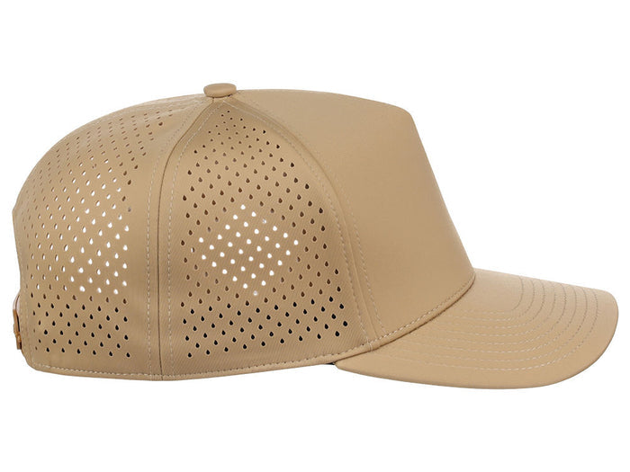 Crowns By Lids Tee Box 5-Panel Tech Cap - Khaki
