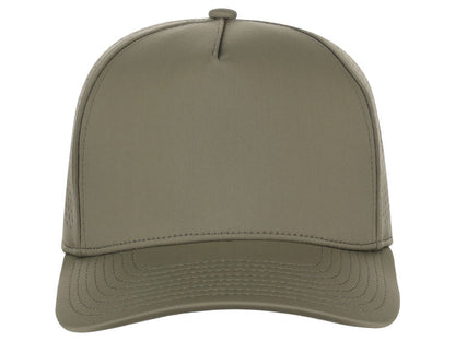 Crowns By Lids Tee Box 5-Panel Tech Cap - Olive