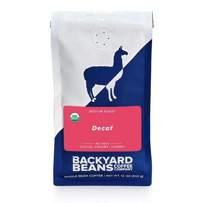 Image of Organic Decaf coffee retail bag