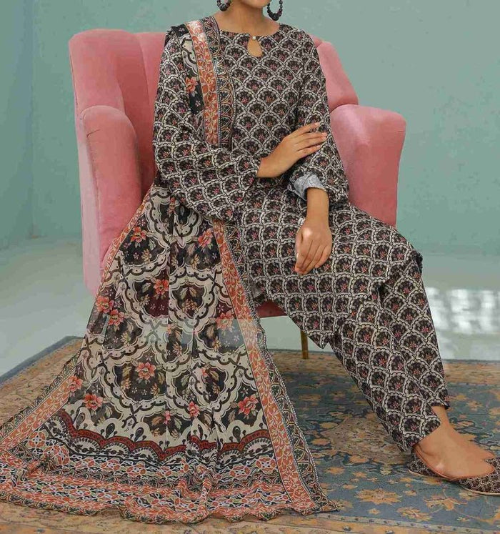 Dusky Bloom UnStitched X KHUSSA (COMBO SET)