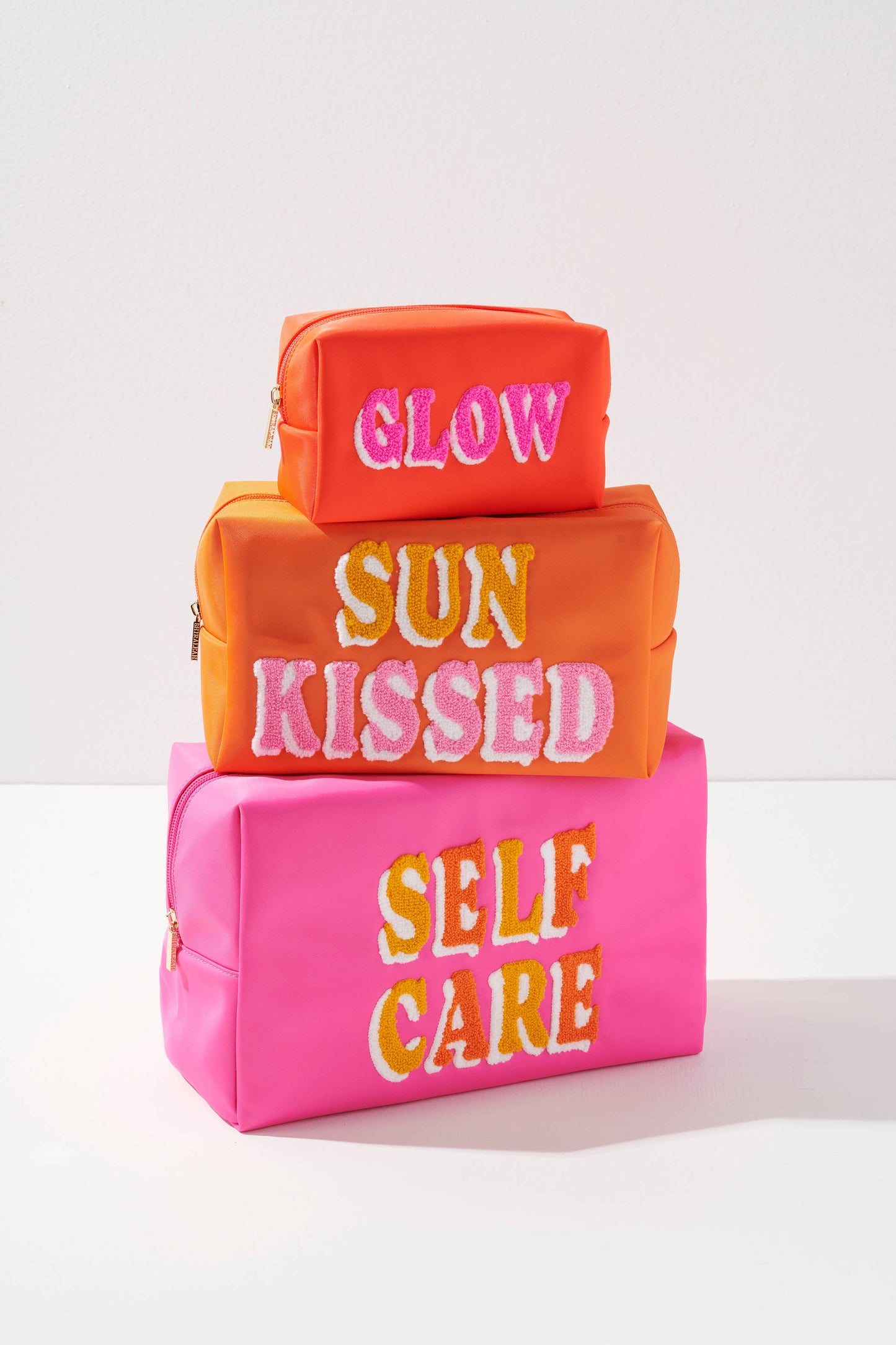 "SELF CARE" OVERSIZED ZIP POUCH