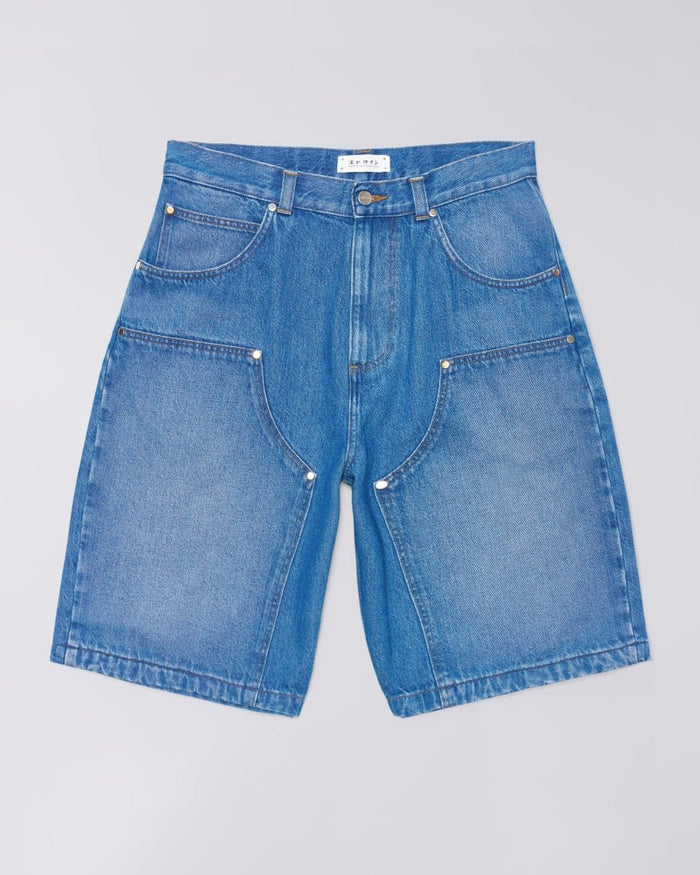 Edwin - Double Knee Worker Short - Blue-Pantalons et Shorts-I036454