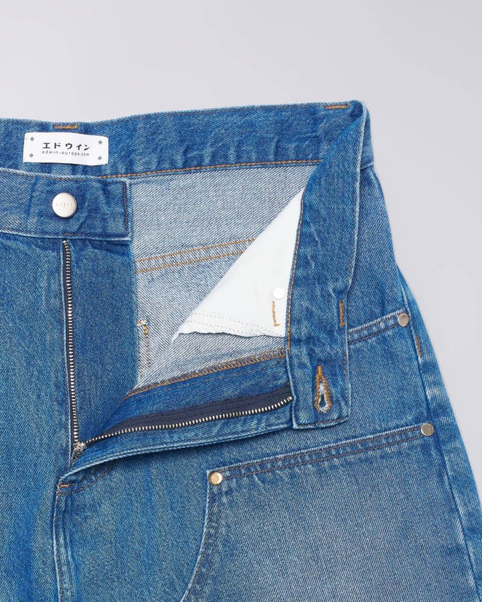 Edwin - Double Knee Worker Short - Blue-Pantalons et Shorts-I036454