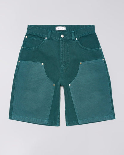 Edwin - Double Knee Worker Short - Mediterranea green-Pantalons et Shorts-I036469
