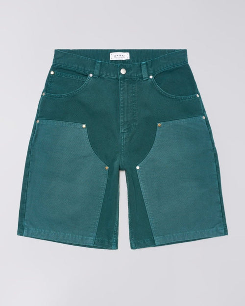 Edwin - Double Knee Worker Short - Mediterranea green-Pantalons et Shorts-I036469