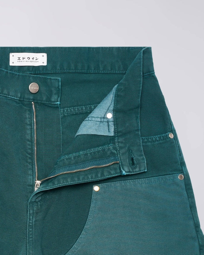 Edwin - Double Knee Worker Short - Mediterranea green-Pantalons et Shorts-I036469