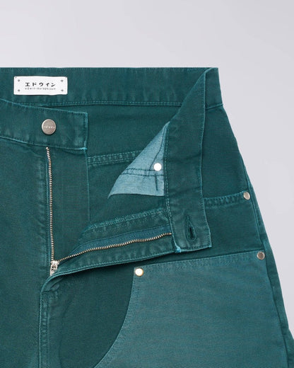 Edwin - Double Knee Worker Short - Mediterranea green-Pantalons et Shorts-I036469