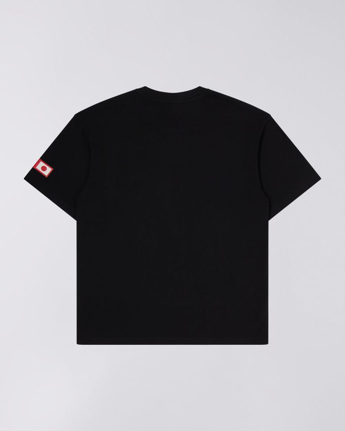 Edwin - Katakana Retro T-shirt - Black-T-shirts-I032555