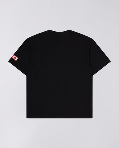 Edwin - Katakana Retro T-shirt - Black-T-shirts-I032555