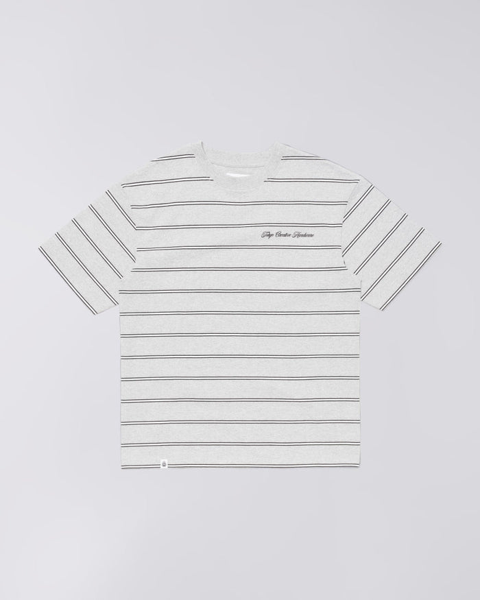 Edwin - T-shirt Bolton - Grey Marl/White-T-shirts-I035000