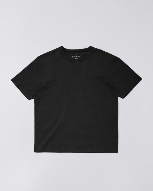 Edwin - T-shirt Regular Basic - Black-T-shirts-I036570