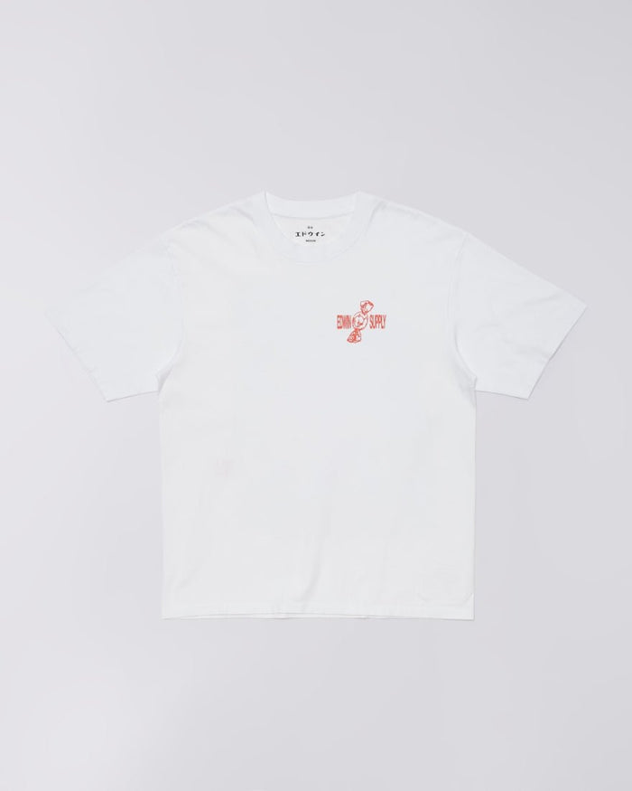 Edwin - T-shirt Sorry Tokyo - White-T-shirts-I036640