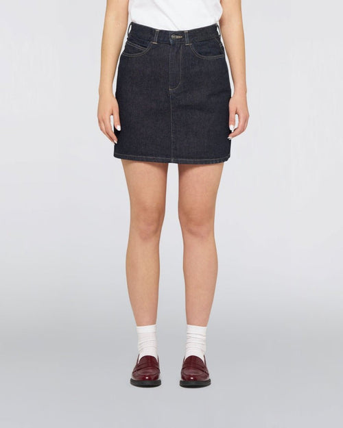 Edwin - W' Palma Skirt - Blue Rinsed-Jupes et Pantalons-I036449