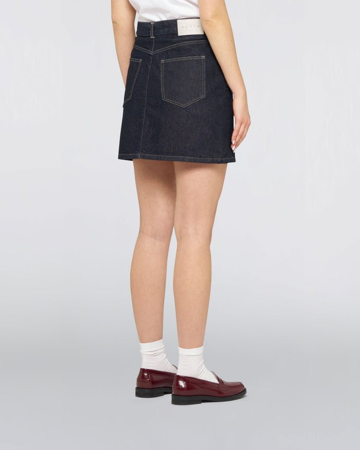 Edwin - W' Palma Skirt - Blue Rinsed-Jupes et Pantalons-I036449