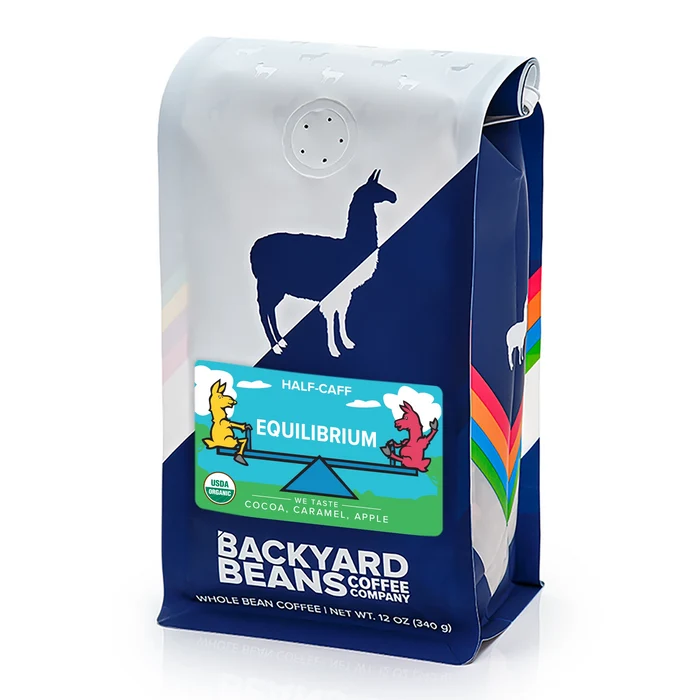 Image of Equilibrium Half Caff coffee retail bag