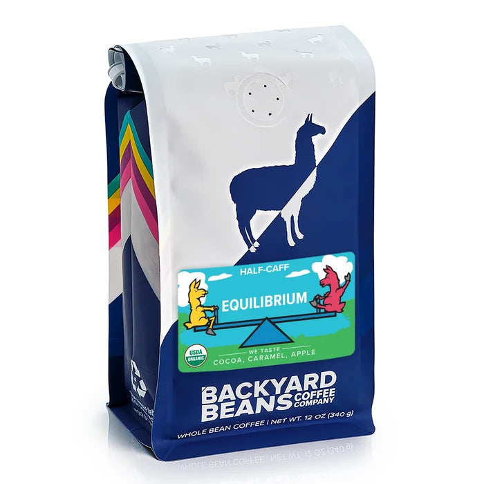 Image of Equilibrium Half Caff coffee retail bag