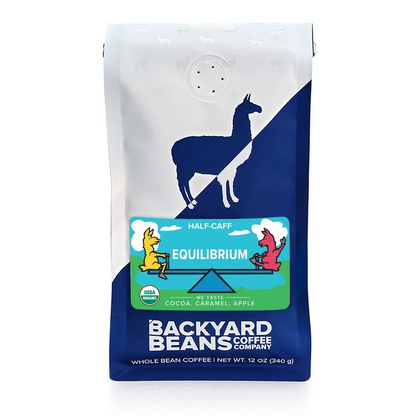 Image of Equilibrium Half Caff coffee retail bag