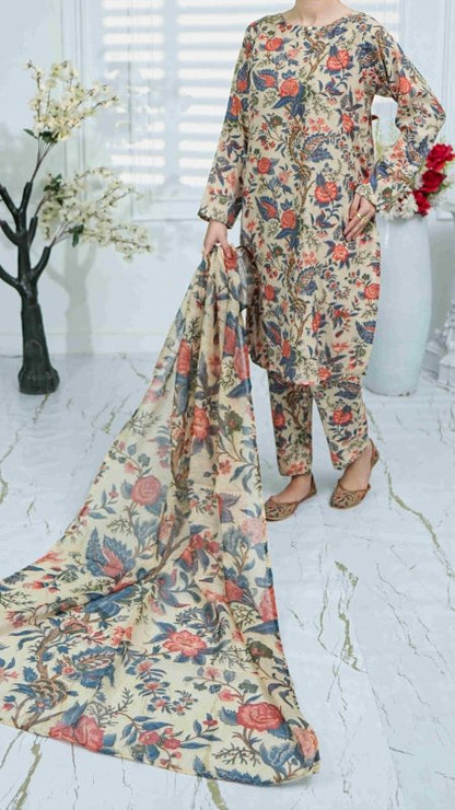 Floral Symphony Stitched X KHUSSA (COMBO SET)