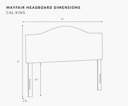 Mayfair Headboard - Peonies