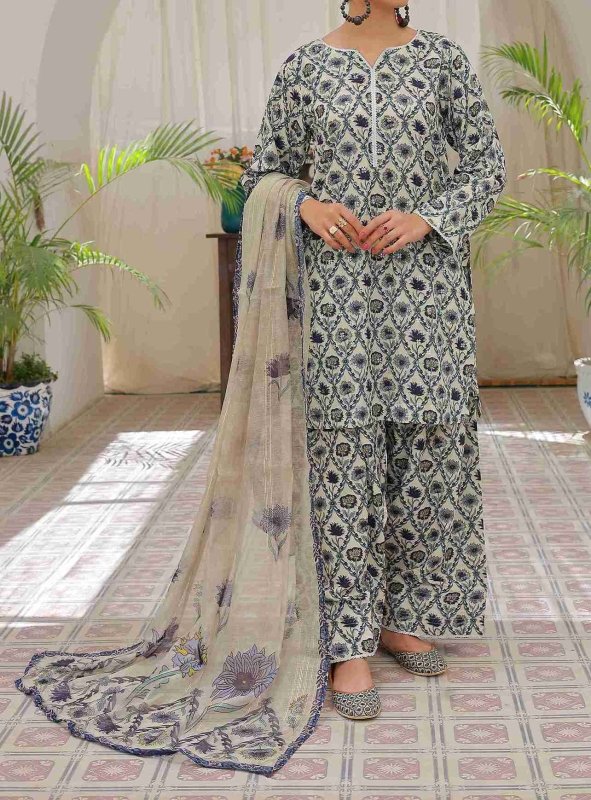 Frosted Florals (Farshi Shalwar) Stitched X KHUSSA (COMBO SET)