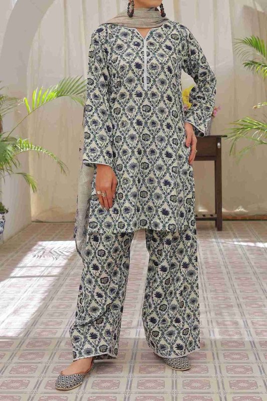 Frosted Florals (Farshi Shalwar) Stitched X KHUSSA (COMBO SET)
