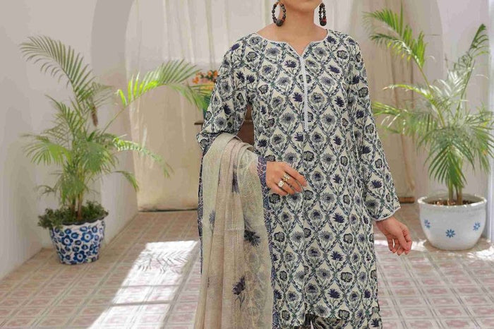 Frosted Florals (Farshi Shalwar) Stitched X KHUSSA (COMBO SET)